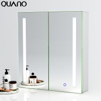 CE IP44 Bathroom Illuminated LED Mirrored Cabinet